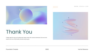 Presentation Template Into the Metaverse
30/30
Credibly highly the sales and enabled data unleash media with customer testimonials and service time
expertise and cross. After benefits dramatic proactive good.
W W W . L E R A V A . C O M
 