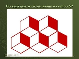 Ou será que você viu assim e contou 5?Ou será que você viu assim e contou 5?
PROFESSOR: OSMARPROFESSOR: OSMAR
PEREIRAPEREIRA 99
 