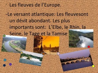 Le relief et les fleuves de l’europe. gloria molina | PPT