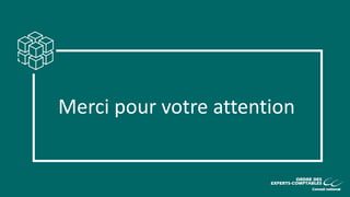 Merci pour votre attention
 