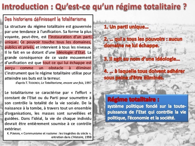 Le régime soviétique un etat totalitaire