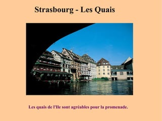 Strasbourg - Les Quais  Les quais de l'Ile sont agréables pour la promenade. 