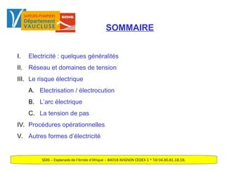 Le risque électrique en opération 84.ppt