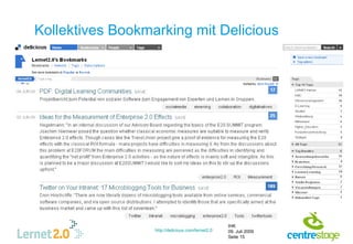 Kollektives Bookmarking mit Delicious




                                                   IHK
                  http://...