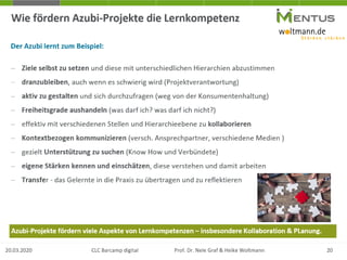 20.03.2020 CLC Barcamp digital Prof. Dr. Nele Graf & Heike Woltmann
 