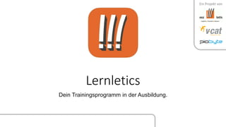Präsentation E-Learning-App "Lernletics" Slide 1