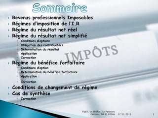 Cours L’impôt sur le revenu (RNS et RF) | PDF