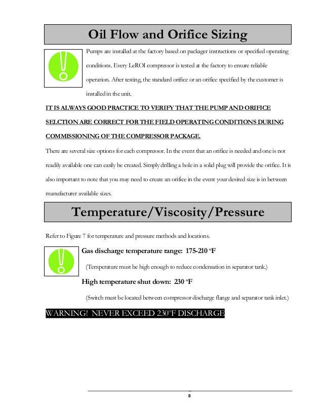 Leroi Screw Compressor Service Manual