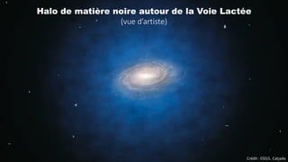 Crédit : ESO/L. Calçada
Halo de matière noire autour de la Voie Lactée
(vue d’artiste)
 