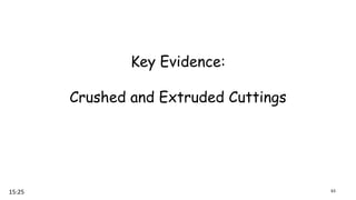 Key Evidence:
Crushed and Extruded Cuttings
6315:25
 