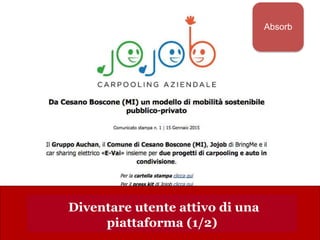 www.collaboriamo.org
Nuovi servizi per sfruttare a pieno le
proprie risorse
Diventare utente attivo di una
piattaforma (1/2)
Absorb
 