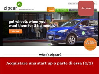 www.collaboriamo.org
Acquistare una start up o parte di essa (2/2)
Acquire
 