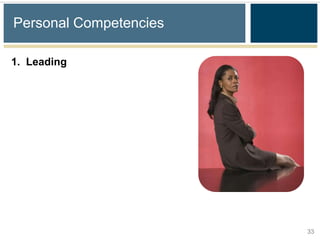 Personal Competencies

1. Leading




                        33
 
