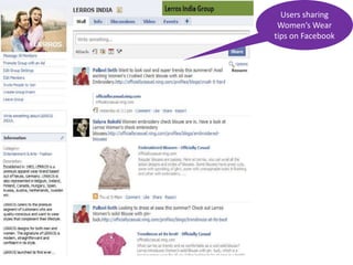 Users sharing Women’s Wear tips on Facebook