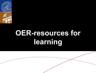 OER-resources for
    learning
 