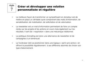 Les 10 règles clés du fundraiser sur Internet
