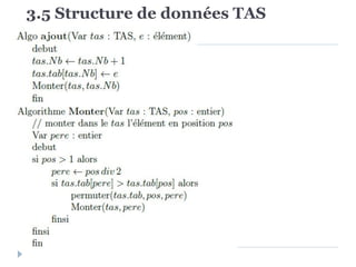 3.5 Structure de données TAS
 