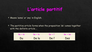 Les-articles- Français indéfini et .pptx