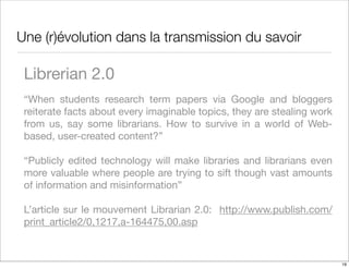 Les bibliotheques numeriques