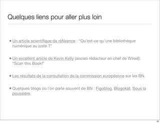 Les bibliotheques numeriques