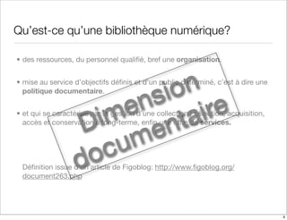 Les bibliotheques numeriques