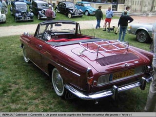 RENAULT Cabriolet « Caravelle ». Un grand succès auprès des femmes et surtout des jeunes « Yé-yé » !
 