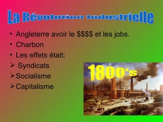 Angleterre avoir le $$$$ et les jobs. Charbon Les effets était: Syndicats Socialisme Capitalisme La Révolution Industrielle 1800's 