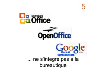 ... ne s'integre pas a la bureautique 5 
