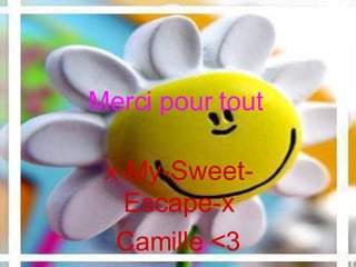 Merci pour tout   x-My-Sweet-Escape-x Camille <3 