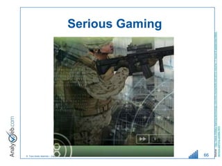© Tous droits réservés – Analyweb Inc. 2008
                                                                                                                       Serious Gaming




66




        Source : http://www.military-training-technology.com/mt2-home/429-mt2-2012-volume-17-issue-6-september/5864-
        serious-gaming-update.html
 
