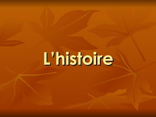 L’histoire 