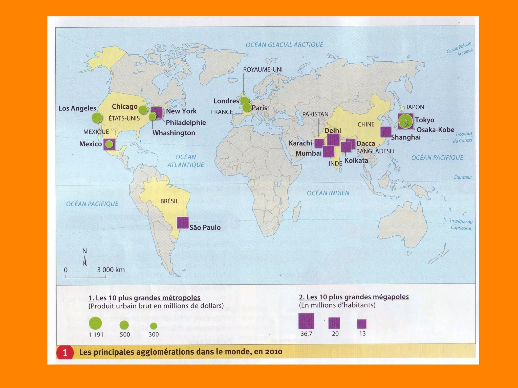 Les métropoles, lieux de commandement