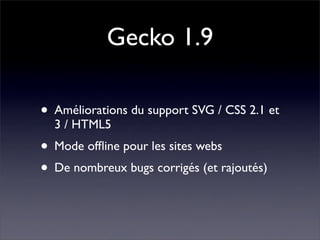 Les nouveautés de Firefox 3