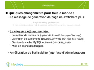 Les nouveautés de TYPO3 4.2