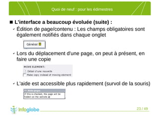 Les nouveautés de TYPO3 4.2