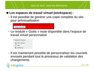 Les nouveautés de TYPO3 4.2