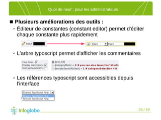 Les nouveautés de TYPO3 4.2