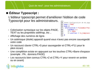 Les nouveautés de TYPO3 4.2