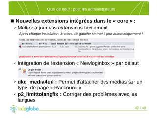 Les nouveautés de TYPO3 4.2