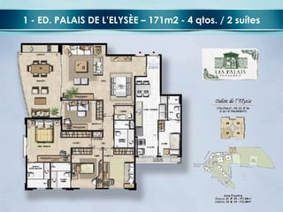 1 - ED. PALAIS DE L’ELYSÈE – 171m2 - 4 qtos. / 2 suítes 