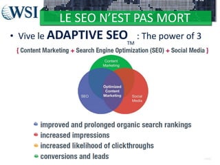 •

LE SEO N’EST PAS MORT
Vive le ADAPTIVE SEO : The power of 3
TM

©2012 RAM. All rights reserved.

 