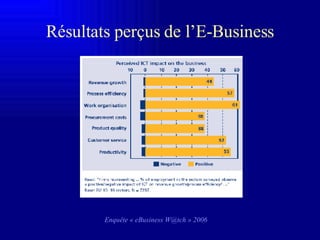 Résultats perçus  de l’E-Business Enquête « eBusiness W@tch » 2006 