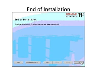End of Installation
 