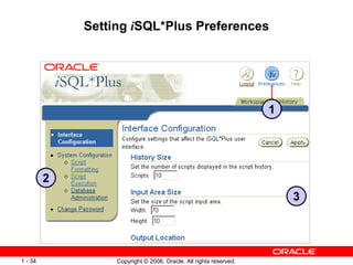 Setting  i SQL*Plus Preferences 2 3 1 