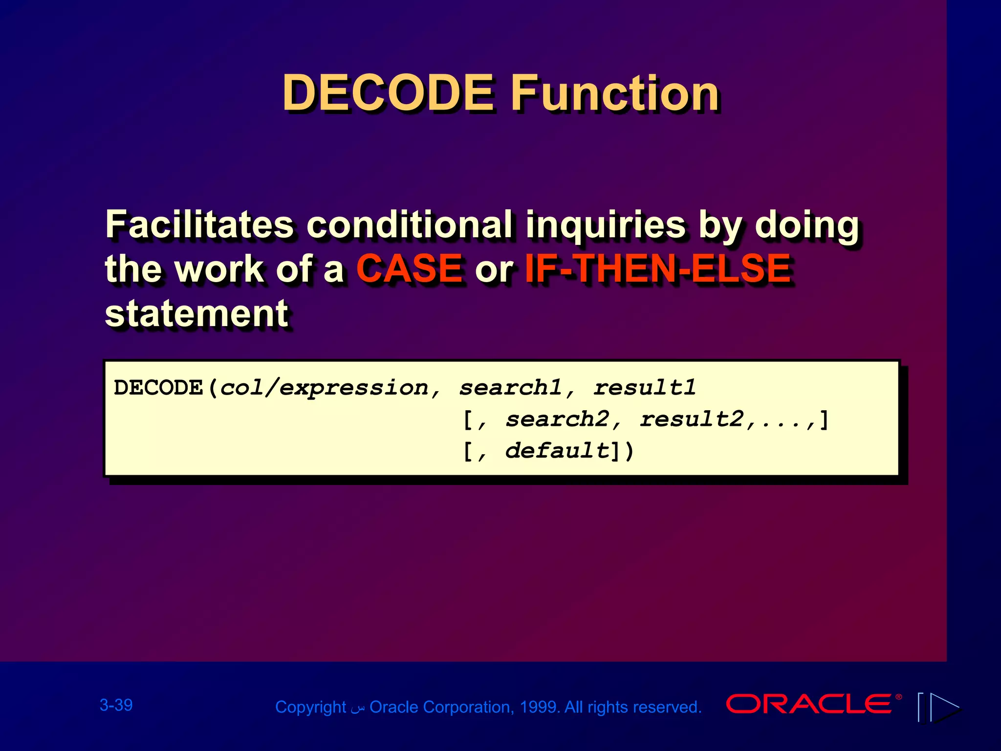 Les03[1] Single-Row Functions | PPT