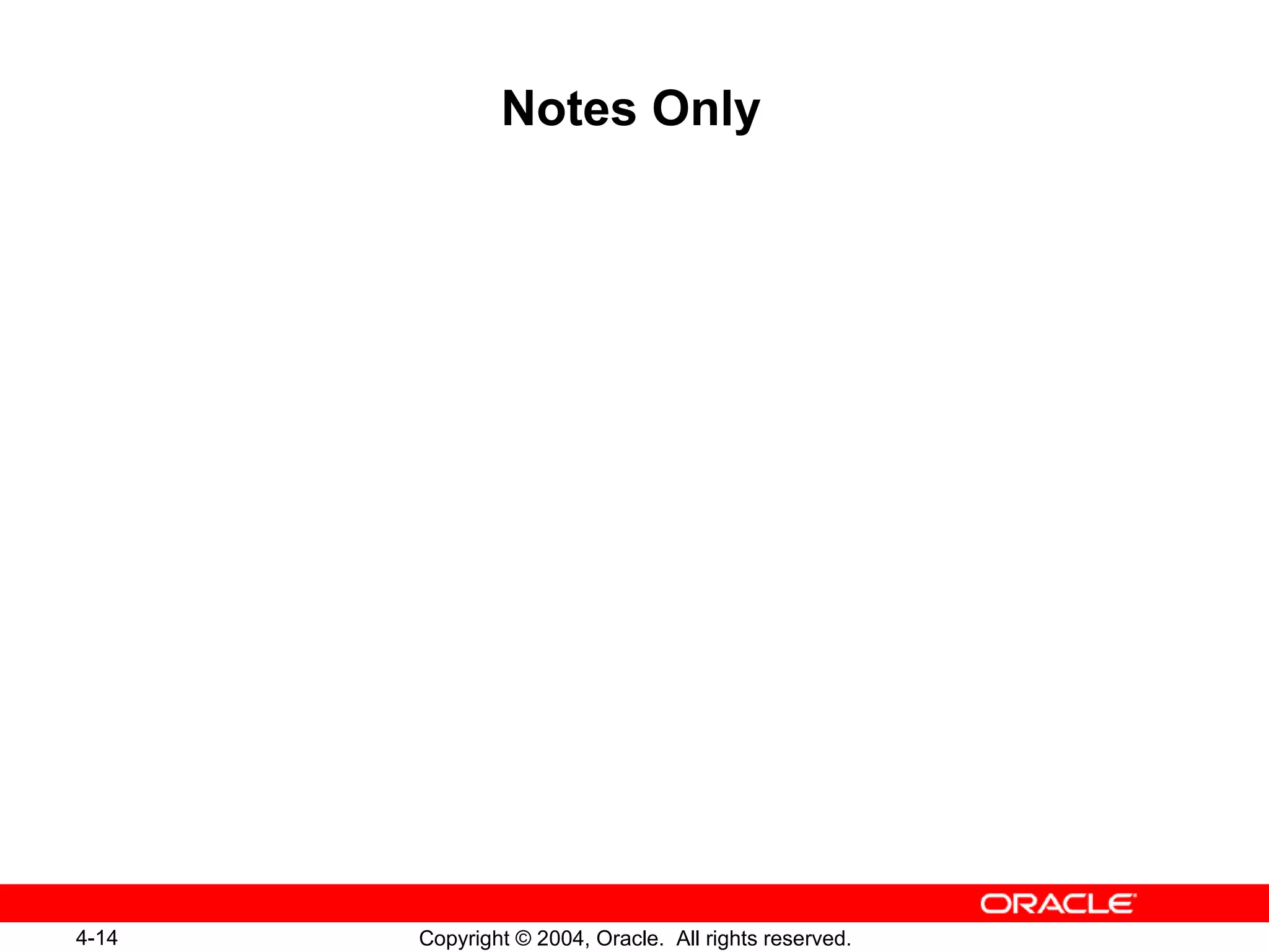 Notes Only 