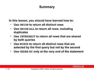 Les07 (using the set operators) | PPT