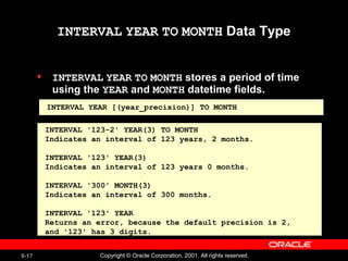 Creating and Managing Tables -Oracle Data base | PPT