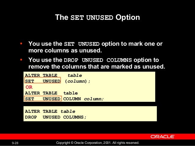 Creating and Managing Tables -Oracle Data base Creating and Managing Tables -Oracle Data base