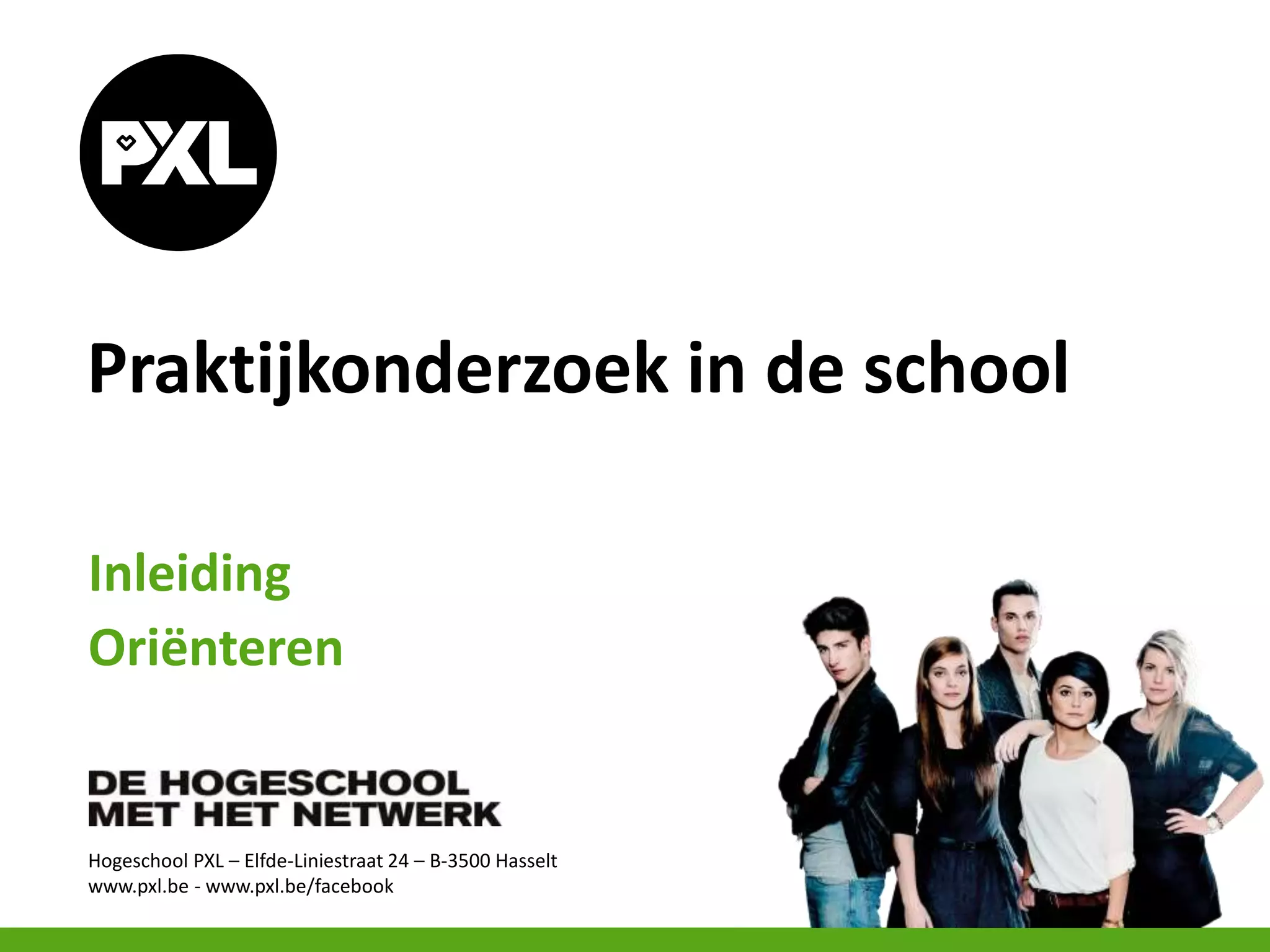 Les 1 - Praktijkonderzoek in de school | PPTX